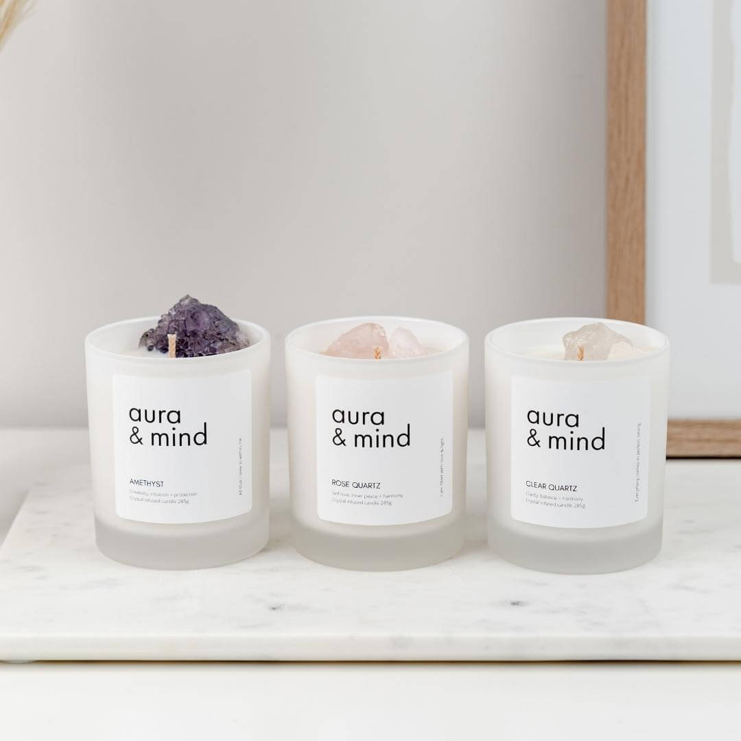 Crystal Candle Clear Quartz