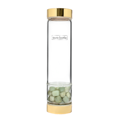 Aura Bottle Tumbled Stone Jade