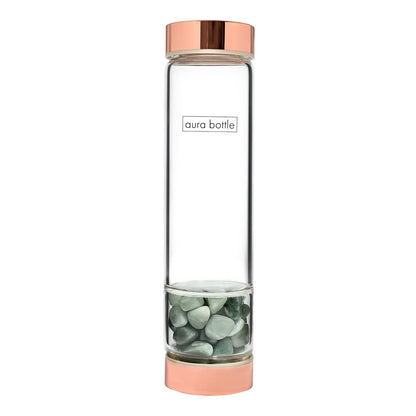 Aura Bottle Tumbled Stone Green Aventurine