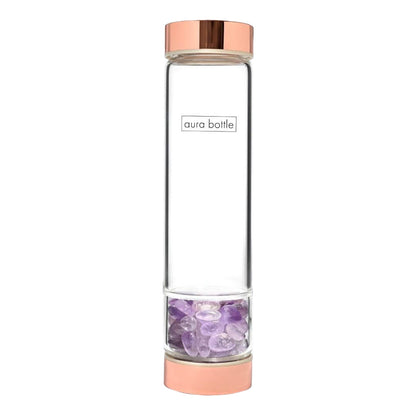 Aura Bottle Tumbled Stone Amethyst