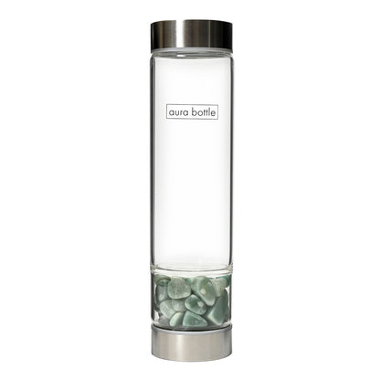 Aura Bottle Tumbled Stone Green Aventurine