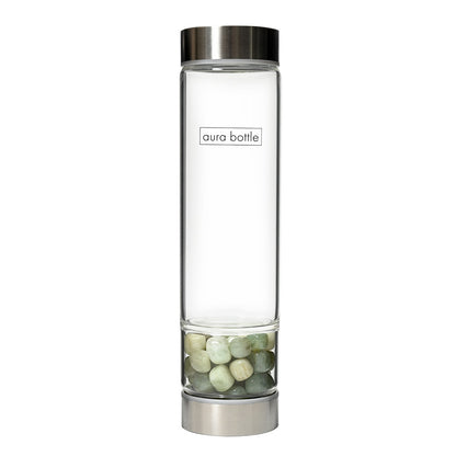 Aura Bottle Tumbled Stone Jade