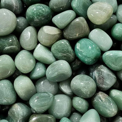 Aura Bottle Tumbled Stone Green Aventurine