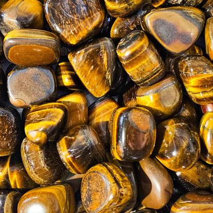 Aura Bottle Tumbled Stone Tiger's Eye Blend