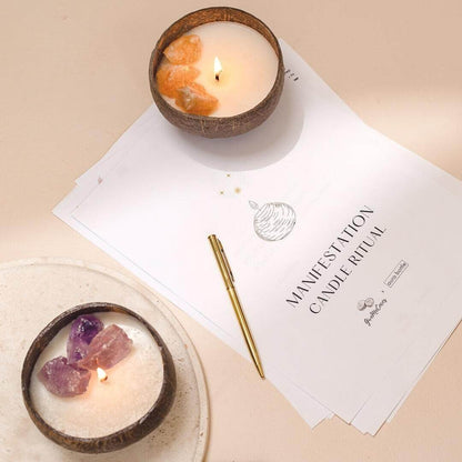 Coconut Candle Amethyst