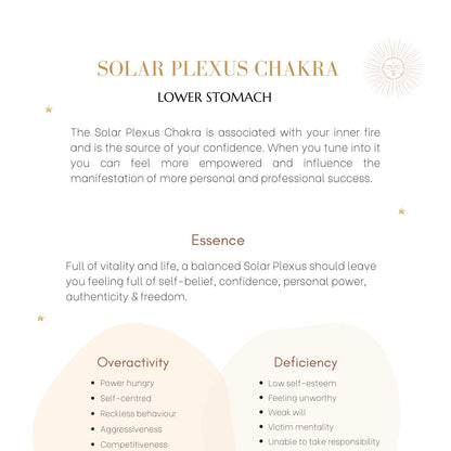 Solar Plexus Chakra Healing Digital Workbook